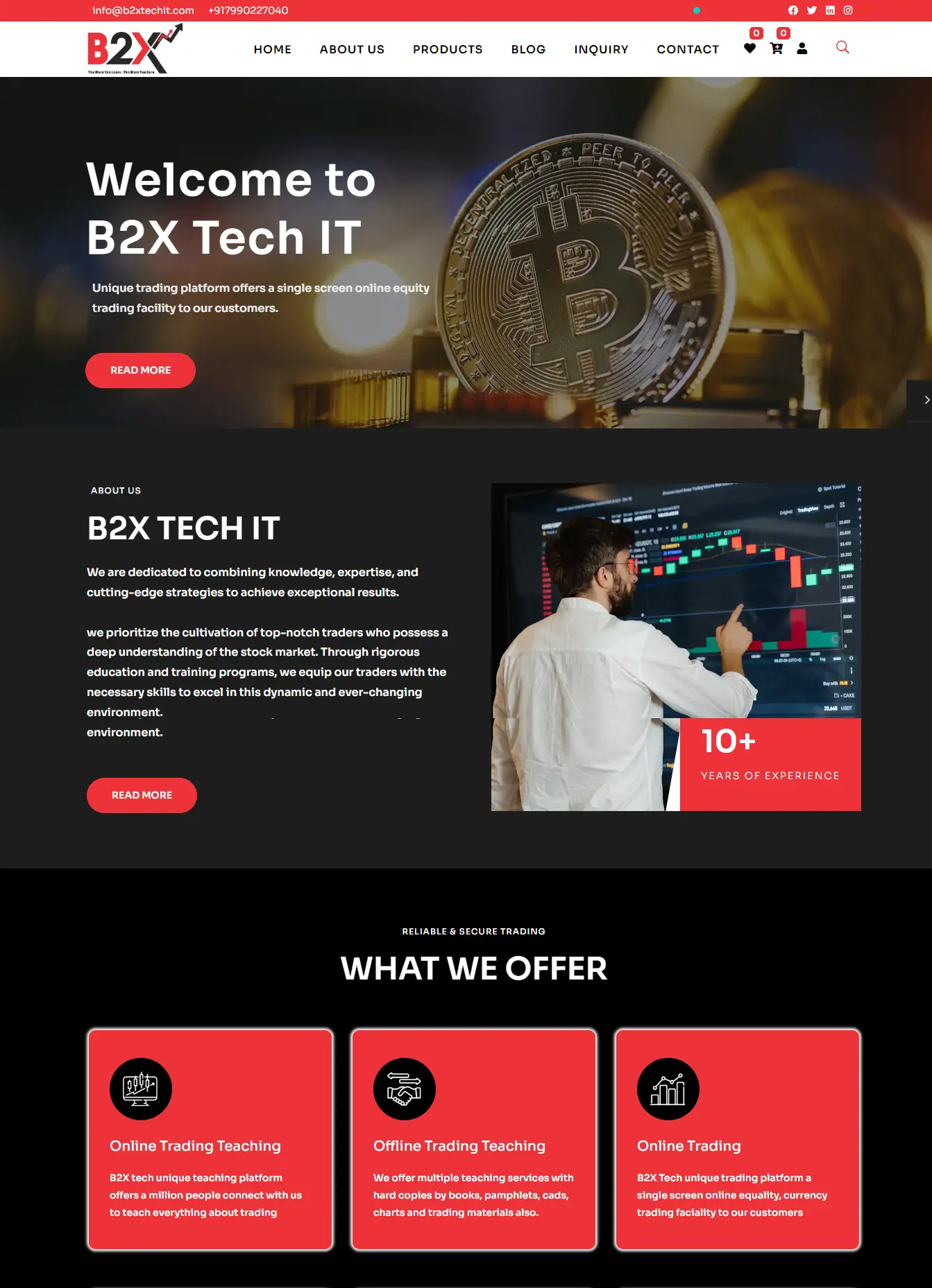 B2X IT Solution - Portfolio Website