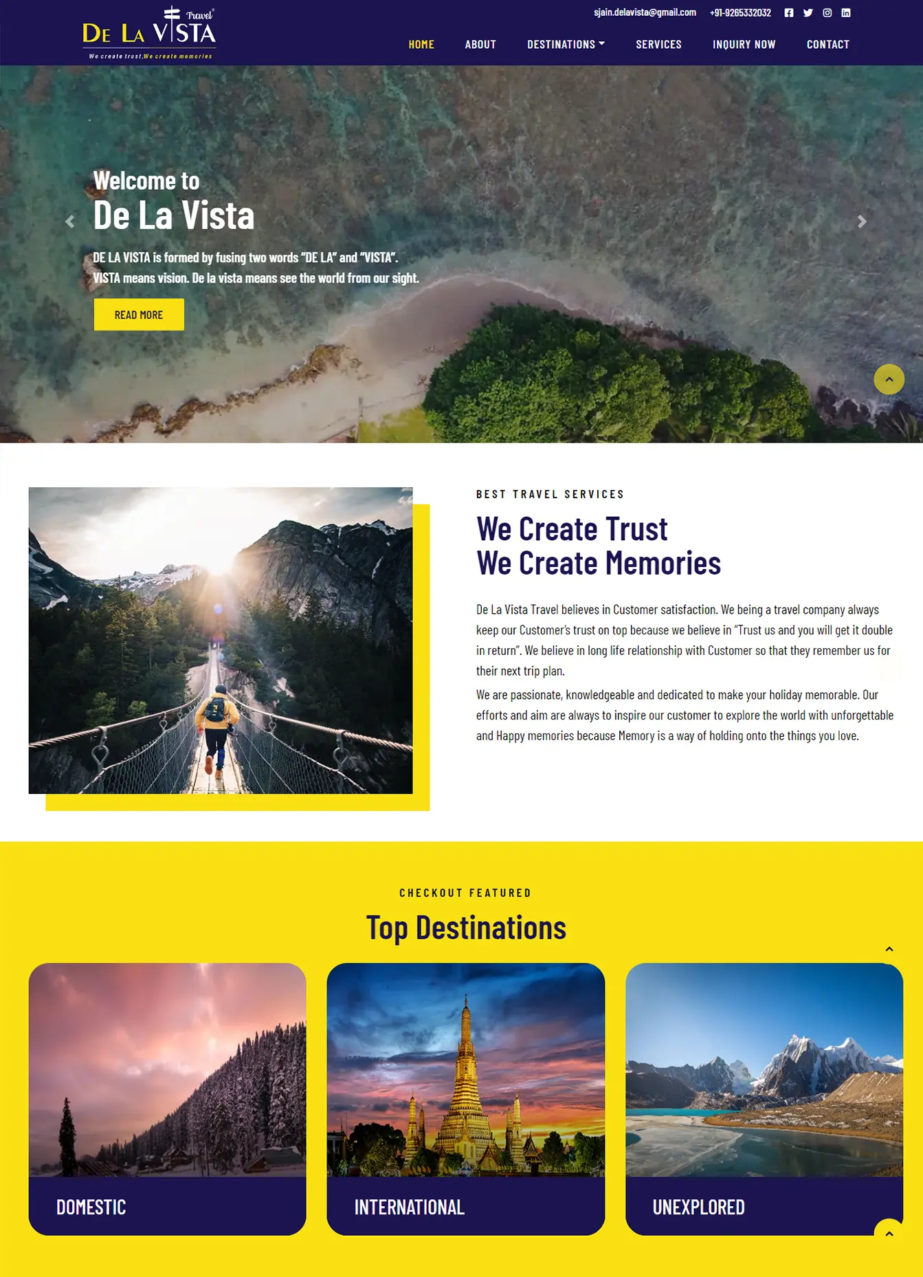 De La Vista - Portfolio Website
