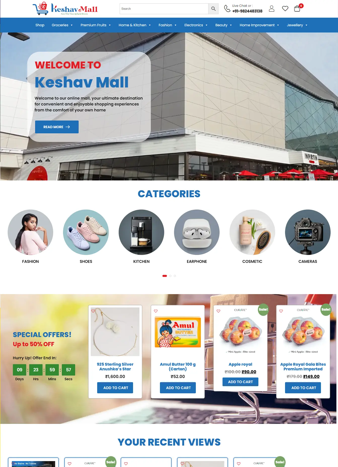 Keshav Mall - Portfolio Website